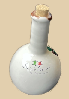 Keramik: lflasche mit Logo